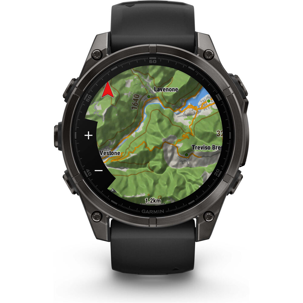 Garmin pulsómetros con gps fenix 8 47mm,AMOLED,Saph,CrbnGryTi/Blk,B 03