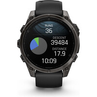 Garmin pulsómetros con gps fenix 8 47mm,AMOLED,Saph,CrbnGryTi/Blk,B 09