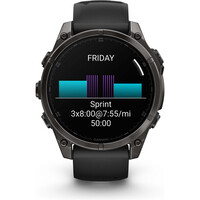 Garmin pulsómetros con gps fenix 8 47mm,AMOLED,Saph,CrbnGryTi/Blk,B 11