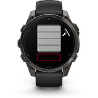 Garmin pulsómetros con gps fenix 8 47mm,AMOLED,Saph,CrbnGryTi/Blk,B 14