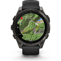 Garmin pulsómetros con gps fenix 8 47mm,AMOLED,Saph,CrbnGryTi/Blk,Blk/PebbleGryBnd 03