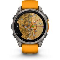 Garmin pulsómetros con gps fenix 8 47mm,AMOLED,Saph,Ti/Bare/Grpht,S 04