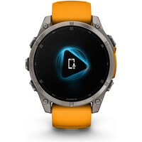 Garmin pulsómetros con gps fenix 8 47mm,AMOLED,Saph,Ti/Bare/Grpht,S 14