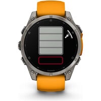 Garmin pulsómetros con gps fenix 8 47mm,AMOLED,Saph,Ti/Bare/Grpht,S 15