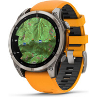 Garmin pulsómetros con gps fenix 8 47mm,AMOLED,Saph,Ti/Bare/Grpht,SparkOrg/GrphtBd 02