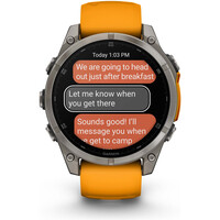 Garmin pulsómetros con gps fenix 8 47mm,AMOLED,Saph,Ti/Bare/Grpht,SparkOrg/GrphtBd 13