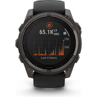 Garmin pulsómetros con gps fenix 8 51mm, Saph Solar, CrbnGry Ti/Blk 04