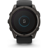 Garmin pulsómetros con gps fenix 8 51mm, Saph Solar, CrbnGry Ti/Blk 12