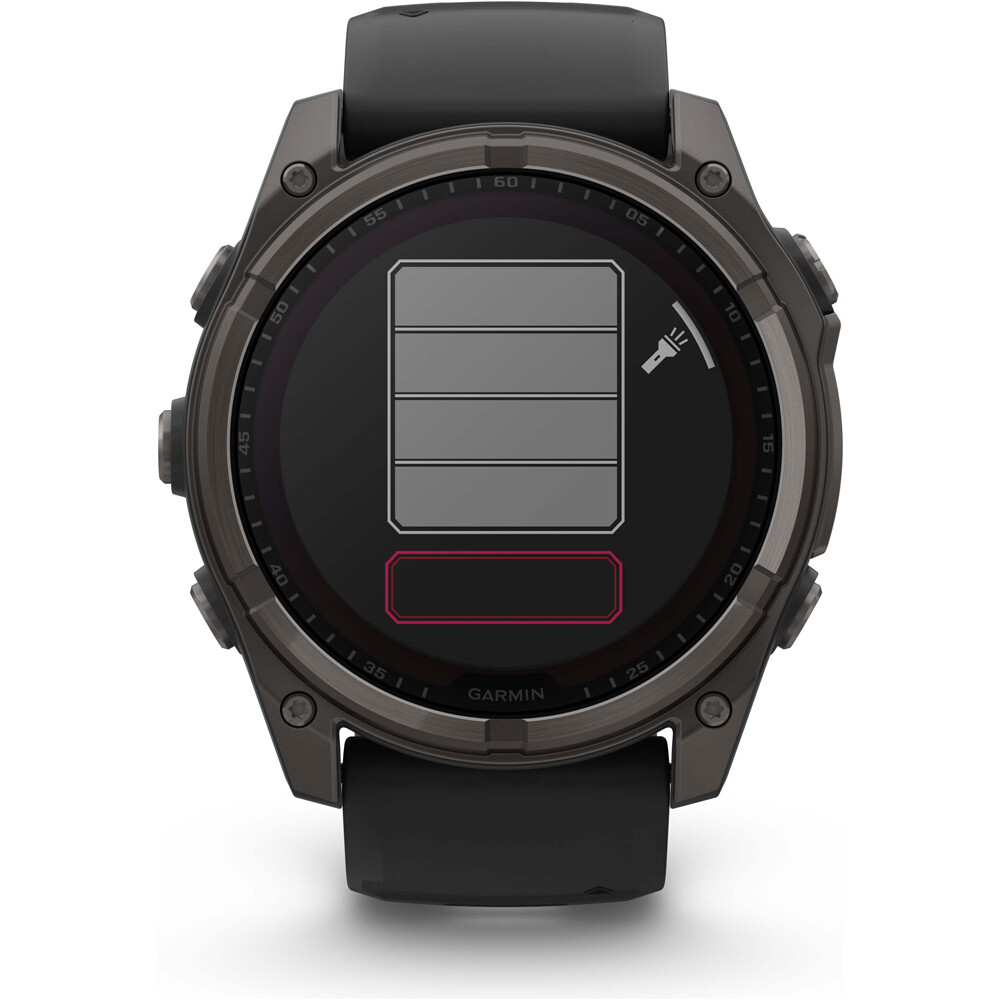 Garmin pulsómetros con gps fenix 8 51mm, Saph Solar, CrbnGry Ti/Blk 14