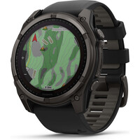 Garmin pulsómetros con gps fenix 8 51mm, Saph Solar, CrbnGry Ti/Blk, BlkSportLpBnd 02