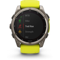 Garmin pulsómetros con gps fenix 8 51mm, Sapph Solar, Bare Ti 05