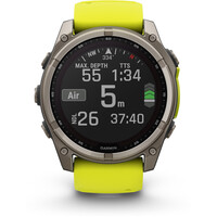 Garmin pulsómetros con gps fenix 8 51mm, Sapph Solar, Bare Ti 06