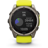 Garmin pulsómetros con gps fenix 8 51mm, Sapph Solar, Bare Ti 09