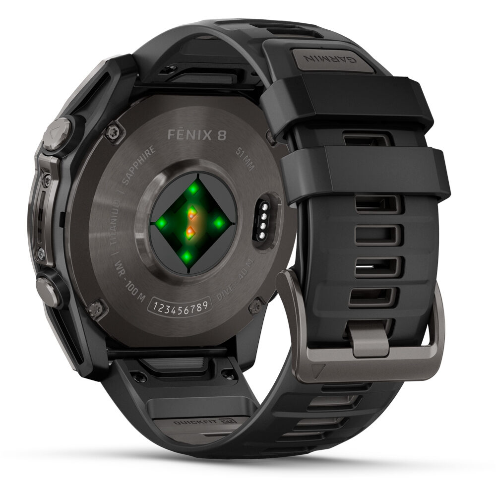 Garmin pulsómetros con gps fenix 8 51mm,AMOLED,Sapphire, Carbon Gra 01