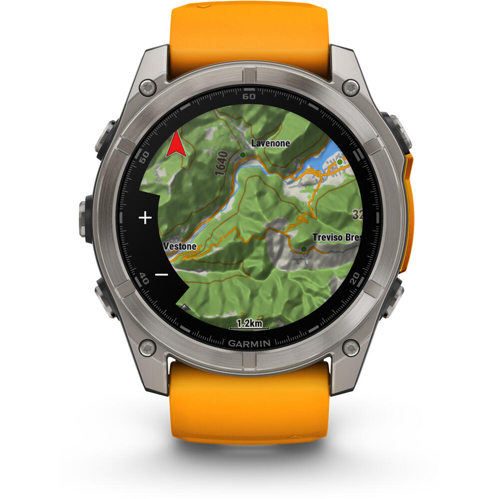 Garmin pulsómetros con gps fenix 8 51mm,AMOLED,Sapphire/Ti/Bare/Graphite/Orange 03