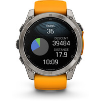 Garmin pulsómetros con gps fenix 8 51mm,AMOLED,Sapphire/Ti/Bare/Graphite/Orange 10