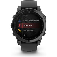 Garmin pulsómetros con gps fenix E,47mm,Slate Gray Steel/Black 04