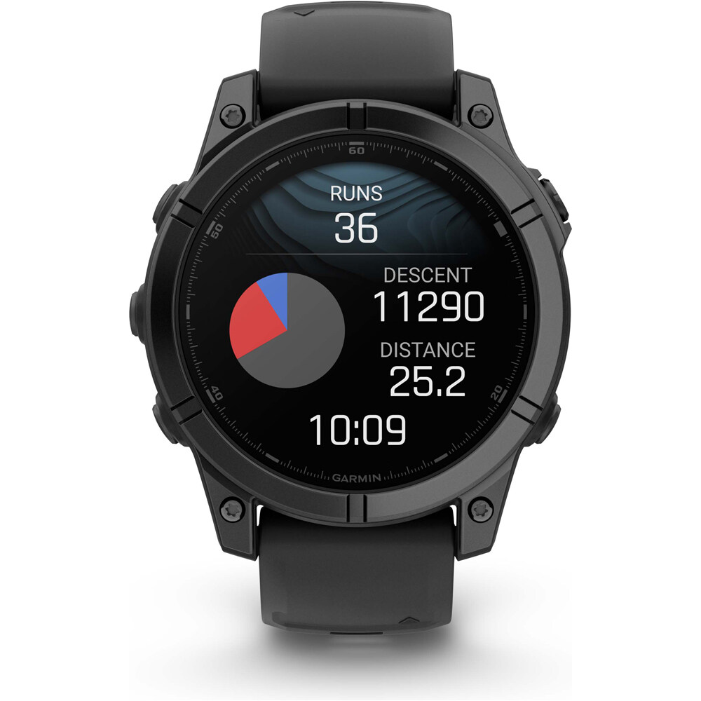 Garmin pulsómetros con gps fenix E,47mm,Slate Gray Steel/Black 05