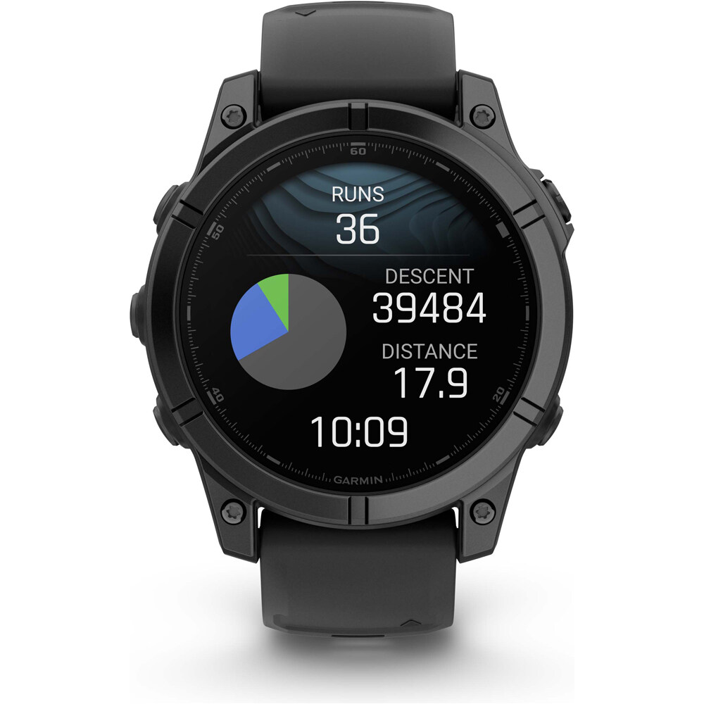 Garmin pulsómetros con gps fenix E,47mm,Slate Gray Steel/Black 06