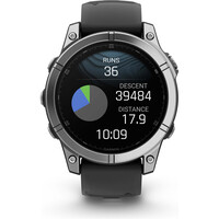 Garmin pulsómetros con gps fenix E,47mm,Stainless Steel/Graphite 06