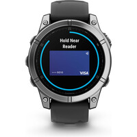 Garmin pulsómetros con gps fenix E,47mm,Stainless Steel/Graphite 10