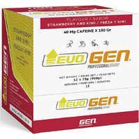 Gen Profesional energía instantánea CAJA EVOGEN GEL 75 ML FRESA KIWI 24UDS vista frontal