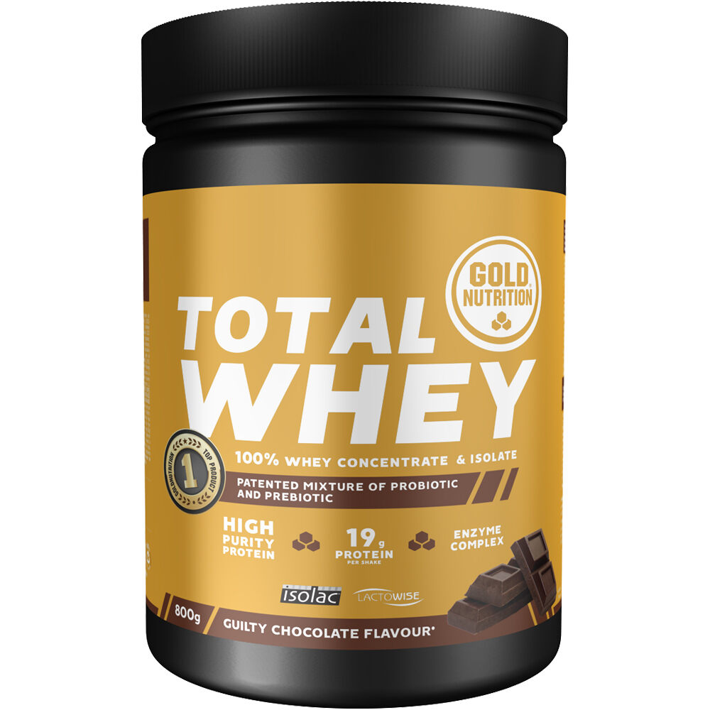 Gold Nutrition Proteinas Aislado Suero/Whey TOTAL WHEY CHOCOLATE vista frontal