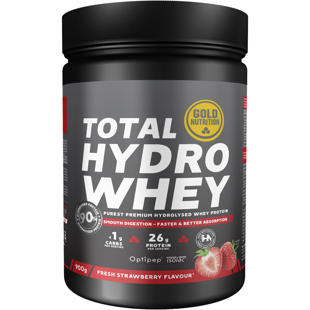 Gold Nutrition proteínas TOTAL HYDRO WHEY FRESA - 900 G vista frontal