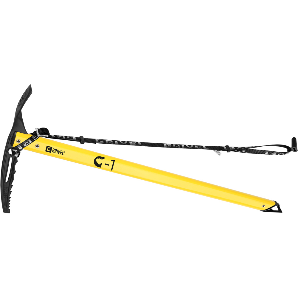 Grivel piolet G1 Yellow piolet c/Long Evo vista frontal