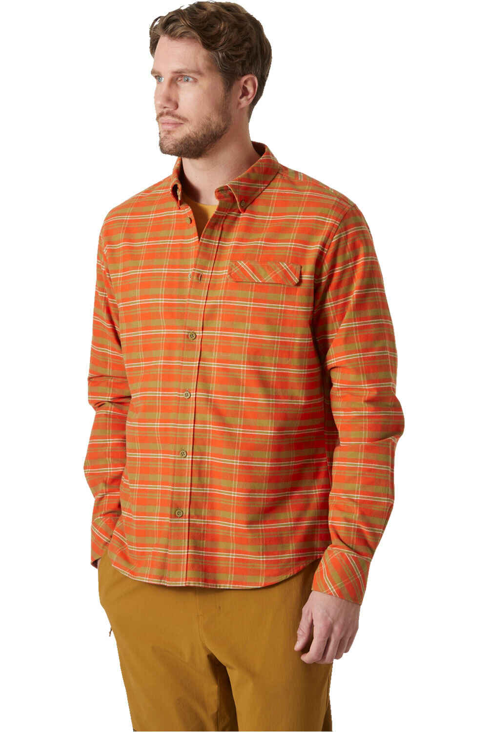 Helly Hansen camisa montaña manga larga hombre CLASSIC CHECK LS SHIRT vista frontal