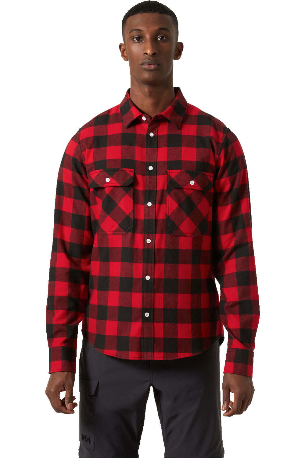 Helly Hansen camisa montaña manga larga hombre LOKKA FLANNEL LS SHIRT vista frontal