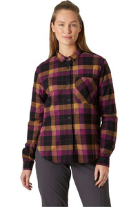 Helly Hansen camisa montaña manga larga mujer W LOKKA FLANNEL LS SHT vista frontal