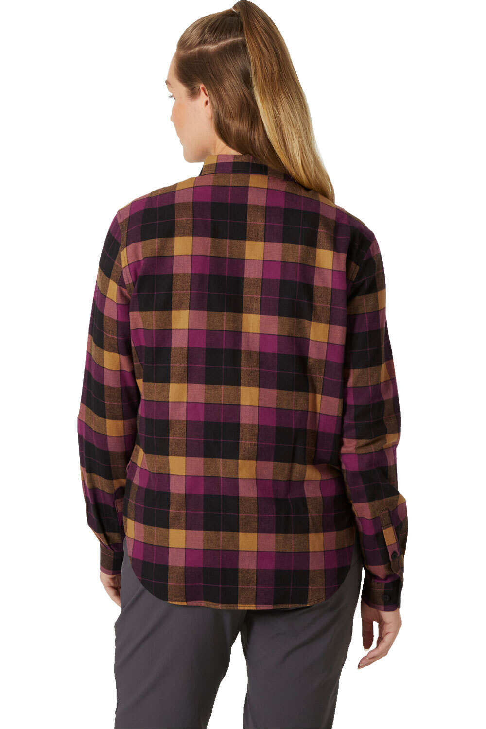 Helly Hansen camisa montaña manga larga mujer W LOKKA FLANNEL LS SHT vista trasera