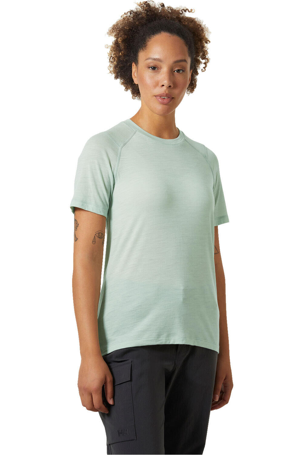 Helly Hansen camiseta térmica manga corta mujer W HH DURAWOOL T-SHIRT vista frontal