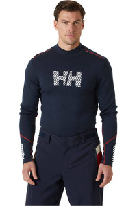 Helly Hansen camiseta térmica manga larga hombre LIFA MERINO MIDW LOGO vista frontal