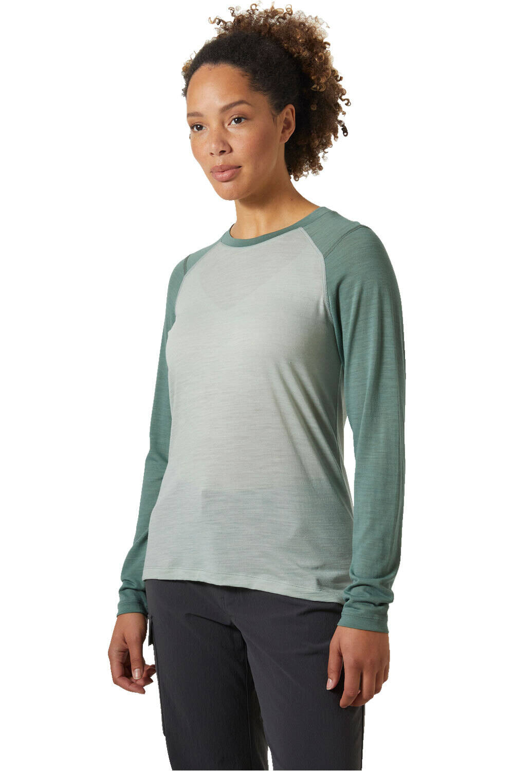 Helly Hansen camiseta térmica manga larga mujer W HH DURAWOOL CREW LS vista frontal