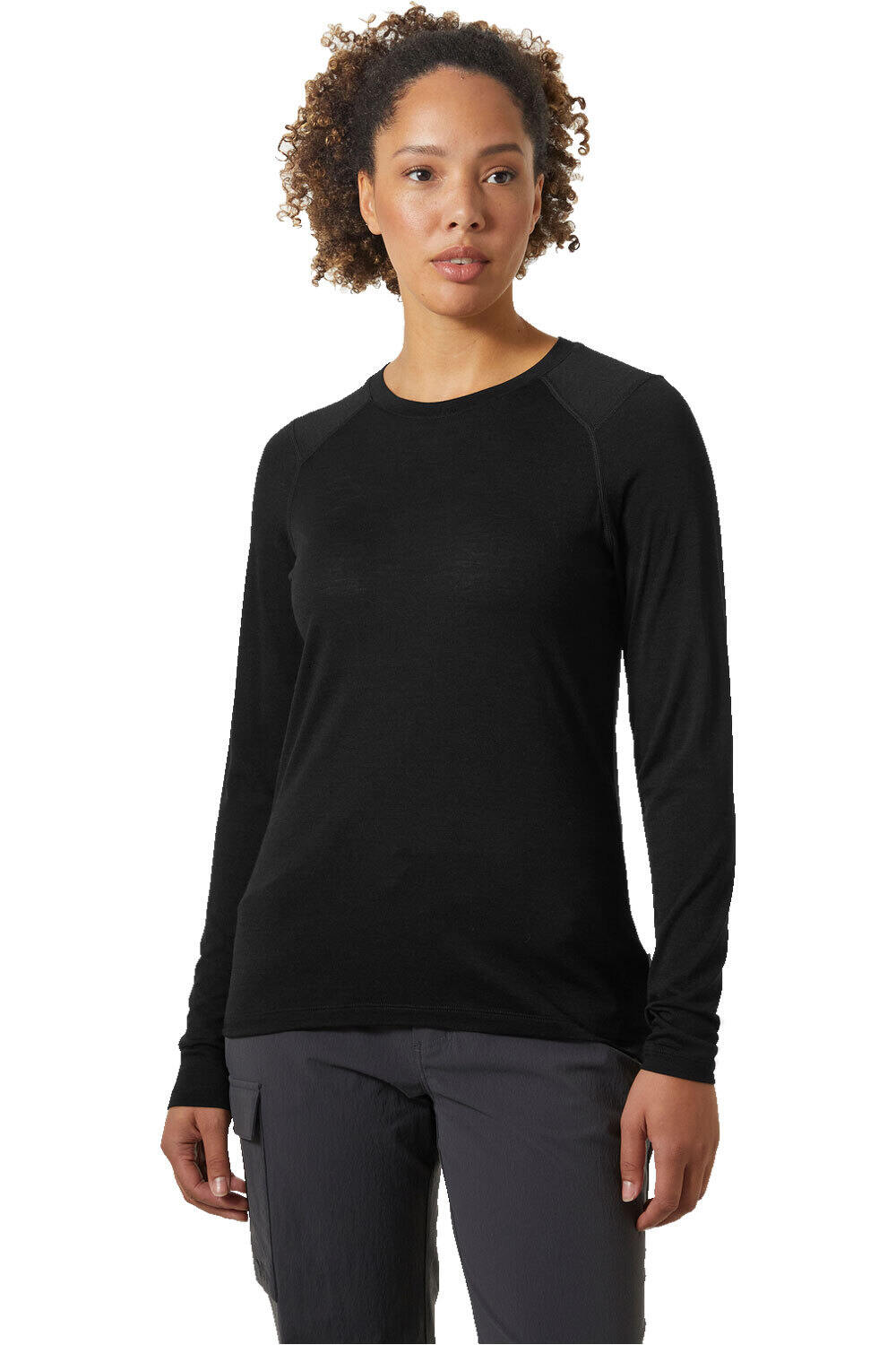 Helly Hansen camiseta térmica manga larga mujer W HH DURAWOOL CREW LS vista frontal