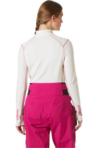 Helly Hansen camiseta térmica manga larga mujer W LIFA MERINO MIDW GRA 1/2 ZIP vista trasera