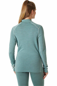 Helly Hansen camiseta térmica manga larga mujer W LIFA MERINO MIDW GRA 1/2 ZIP vista trasera