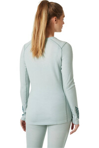 Helly Hansen camiseta térmica manga larga mujer W LIFA MERINO MIDW GRA CREW vista trasera