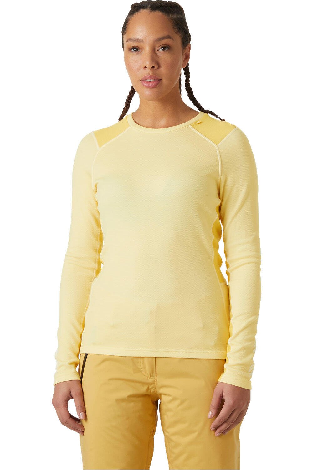 Helly Hansen camiseta térmica manga larga mujer W LIFA MERINO MIDWEIGHT CREW vista frontal