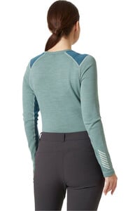 Helly Hansen camiseta térmica manga larga mujer W LIFA MERINO MIDWEIGHT CREW vista trasera