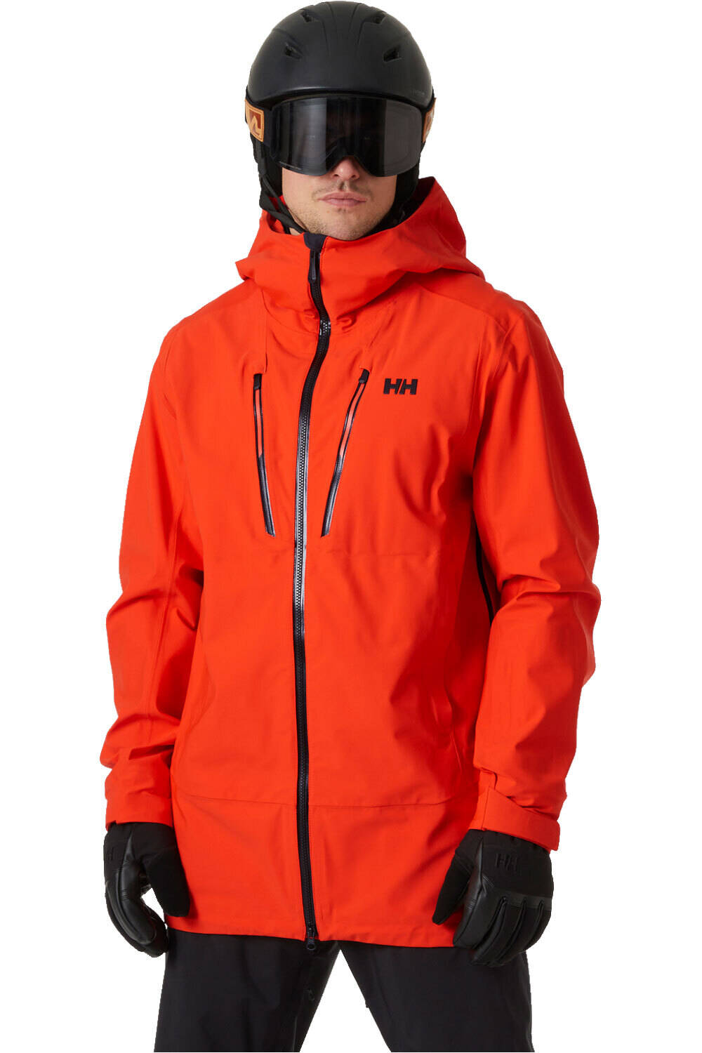 Helly Hansen chaqueta esquí hombre ALPHA 3L LONG SHELL vista frontal