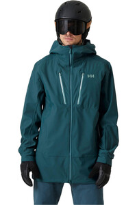 Helly Hansen chaqueta esquí hombre ALPHA 3L LONG SHELL vista frontal