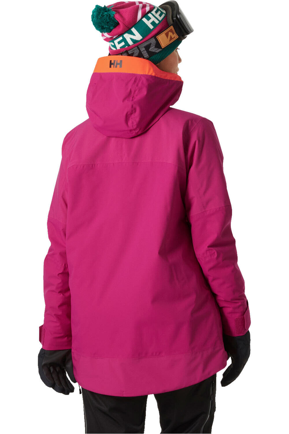 Helly Hansen chaqueta esquí mujer W POWCHASER ASYM JACKET vista trasera