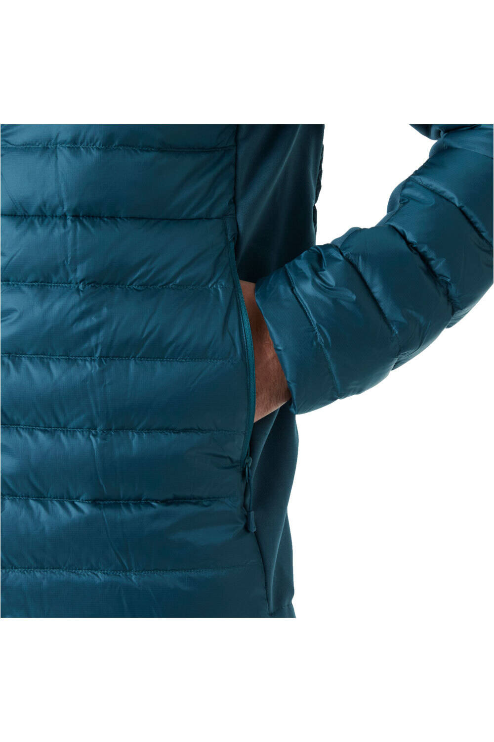 Helly Hansen chaqueta outdoor hombre VERGLAS DOWN HYBRID HOOD 2.0 vista detalle