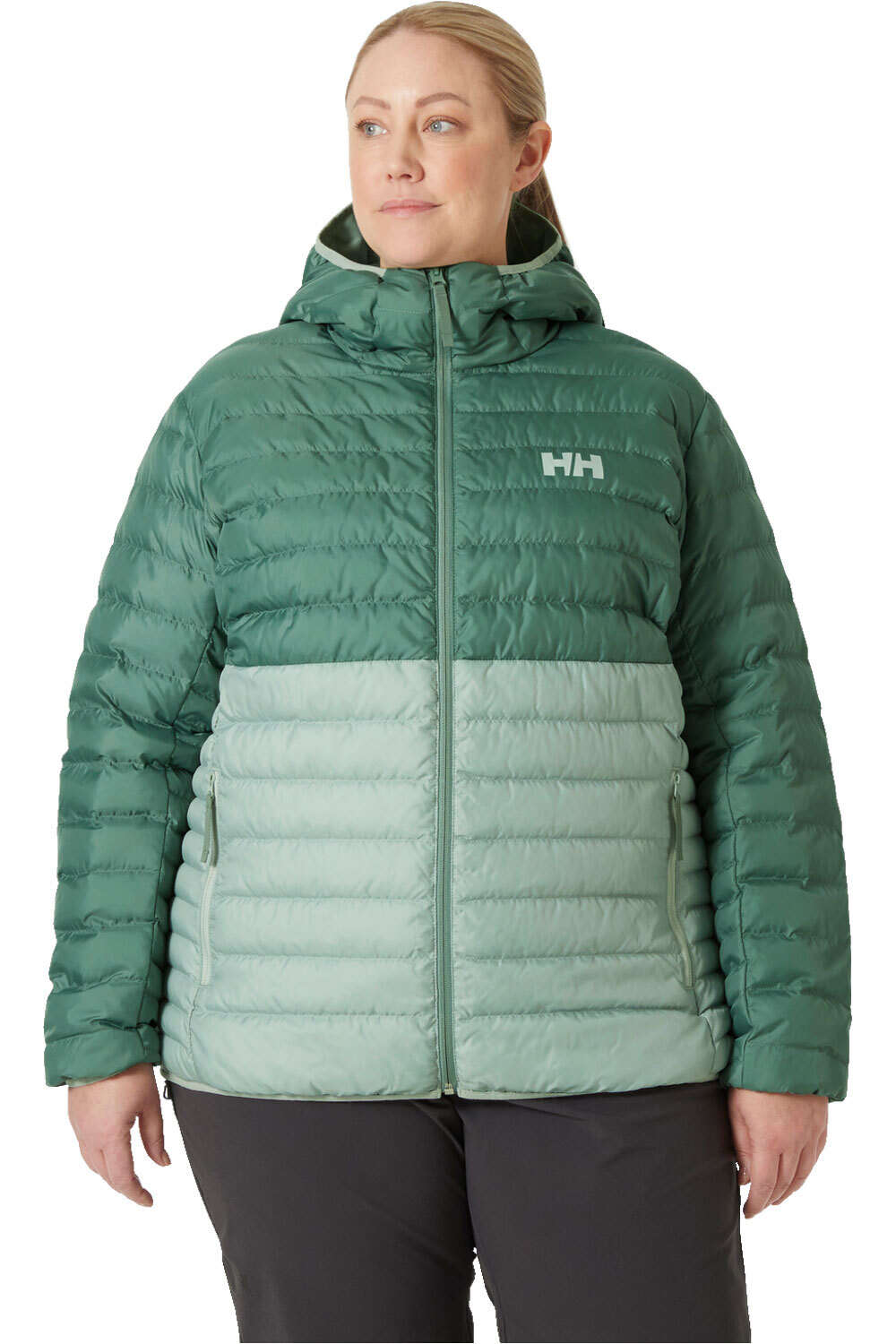 Helly Hansen chaqueta outdoor mujer W BANFF HOODED PLUS INSULATOR vista frontal