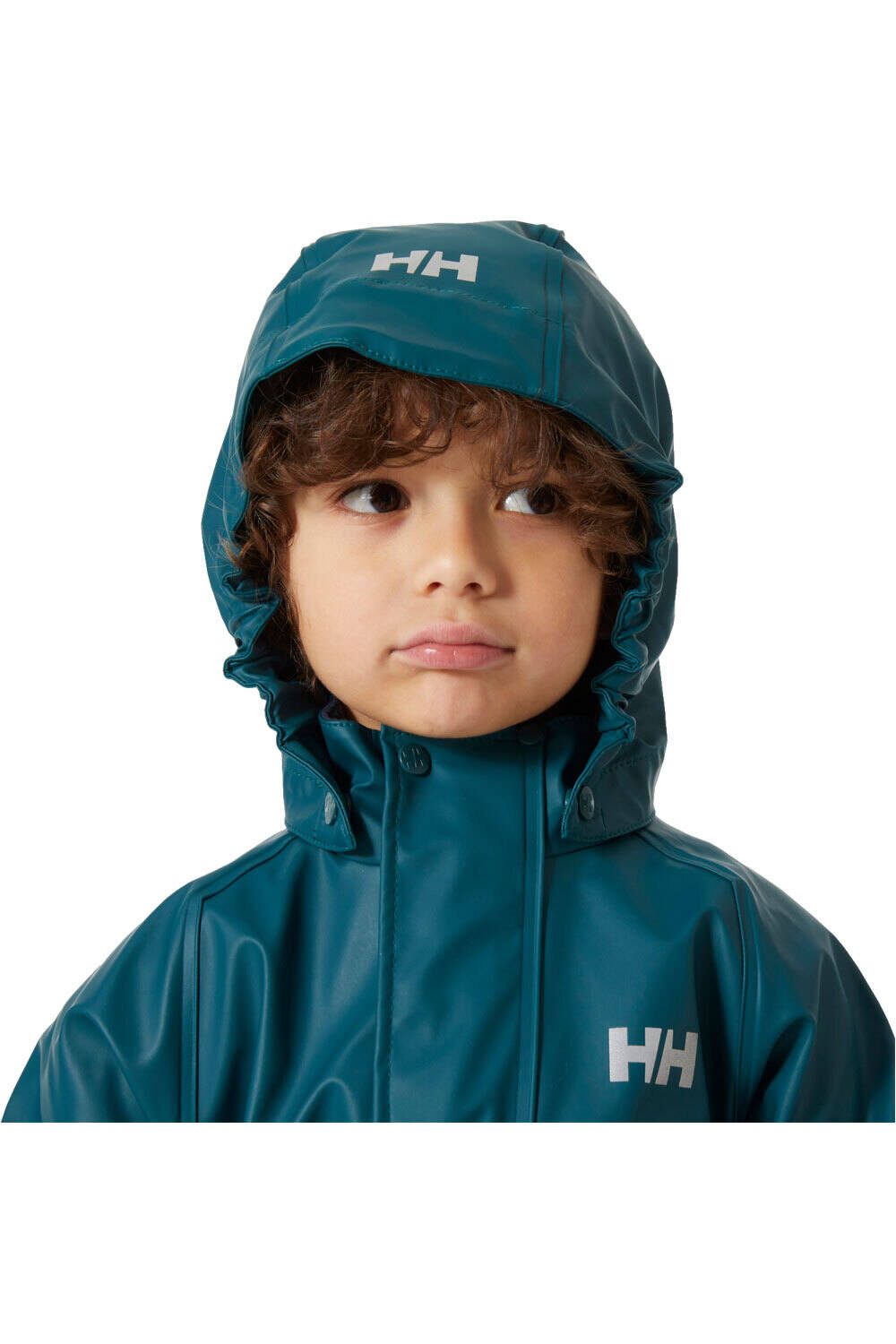 Helly Hansen chubasquero impermeable niño K BERGEN FLEECE PU RAINSET 2.0 02