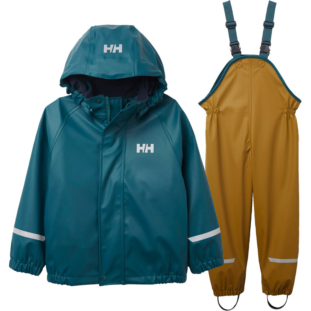 Helly Hansen chubasquero impermeable niño K BERGEN FLEECE PU RAINSET 2.0 05