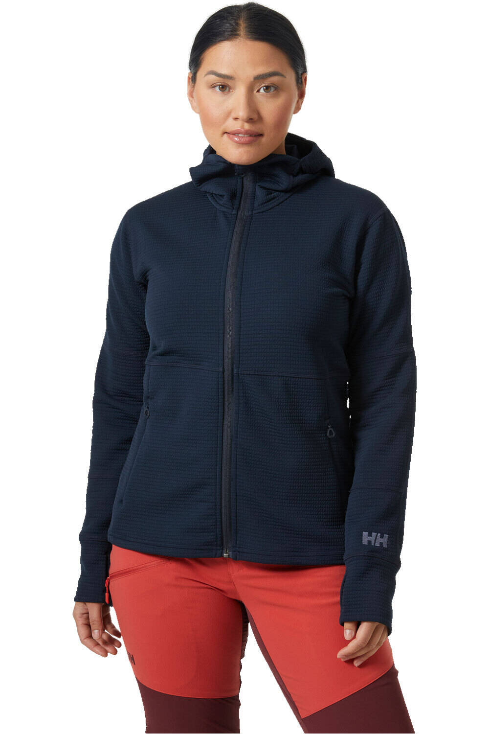 Helly Hansen forro polar mujer W EVOLVED AIR HOODED MIDLAYER vista frontal